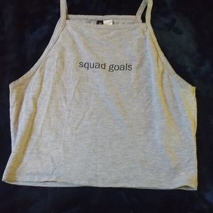H&M "squad goals" crop tank
